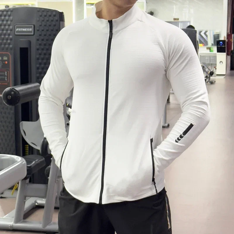 Outdoor Sport Jacket - Jaket Gym pria, celana ketat latihan